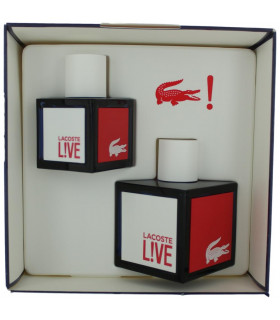LACOSTE LIVE EAU DE TOILETTE SPRAY 100 ML + EAU DE TOILETTE SPRAY 40 ML SET