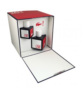 LACOSTE LIVE EAU DE TOILETTE SPRAY 100 ML + EAU DE TOILETTE SPRAY 40 ML SET