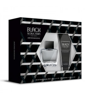 ANTONIO BANDERAS SEDUCTION IN BLACK EAU DE TOILETTE SET 100 ML + A/S 75 ML