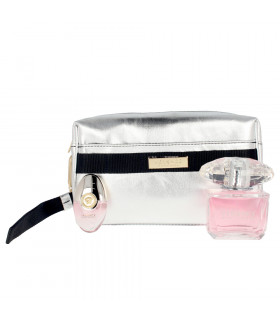 VERSACE BRIGHT CRYSTAL EAU DE TOILETTE SPRAY 90 ML + EAU DE TOILETTE 10 ML + VERSACE SILVER POUCH SET