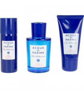 ACQUA PARMA BLU MEDITERRANEO FICO DI AMAFI EAU DE TOILETTE SET 75 ML + S/G 40 ML + BODY SPRAYRAY 50 ML