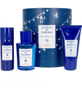 ACQUA PARMA BLU MEDITERRANEO FICO DI AMAFI EAU DE TOILETTE SET 75 ML + S/G 40 ML + BODY SPRAYRAY 50 ML
