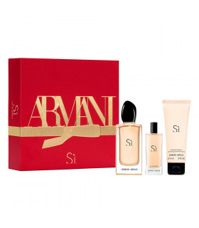 ARMANI SI EAU DE PARFUM SET 100 VAPO +MINI 15 + B/L 75 ML